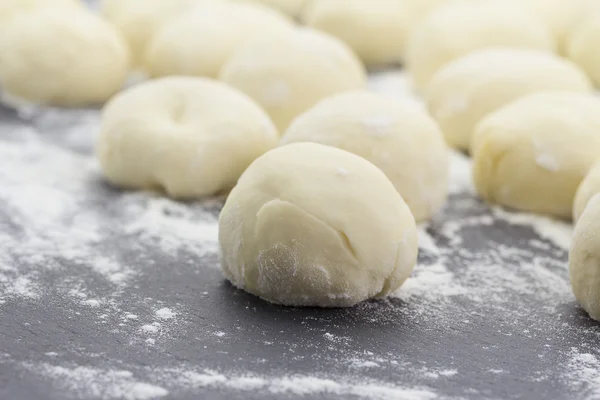 Asian cuisine. Rice dough ( balls ). Bread.