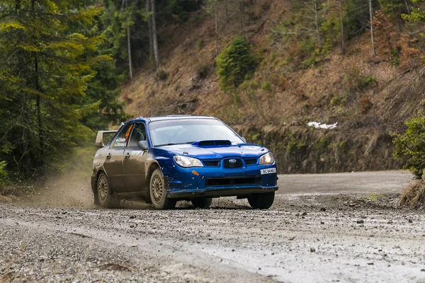 Unknown racer  on the car brand Subaru Impreza WRX (No.4) overco