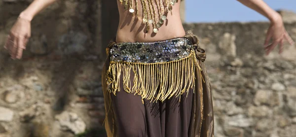 Belly detail, Belly dancer at Almossasa Culture Festival