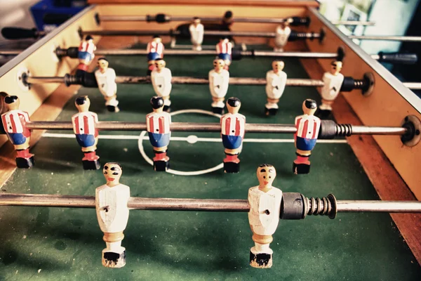 Old  table football in the pub