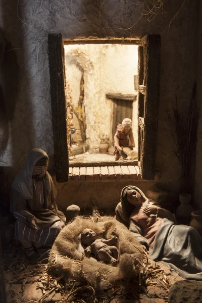 Birth of Jesus. Christmas Nativity scene