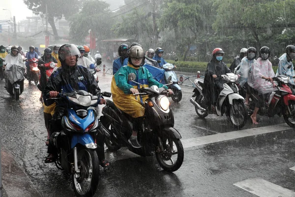 Heavy rain, rainy season at Ho Chi Minh city