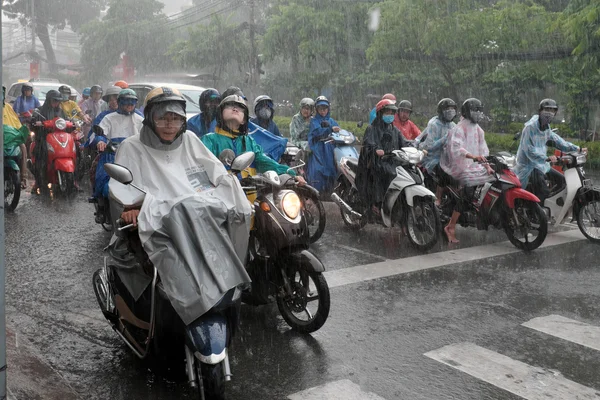Heavy rain, rainy season at Ho Chi Minh city