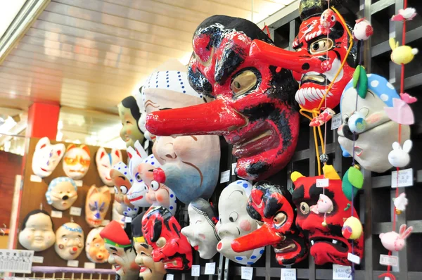 Japanese masks souvenir in Tokyo