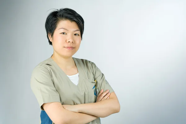 Confident woman looking at camera