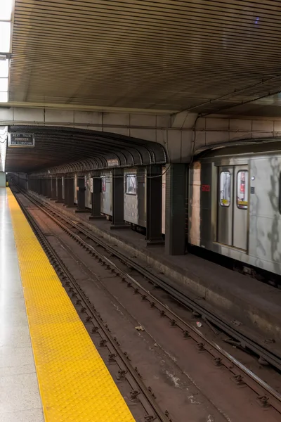 Train at subway station