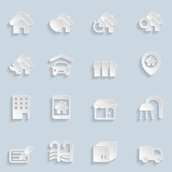 Paper Real Estate Icons