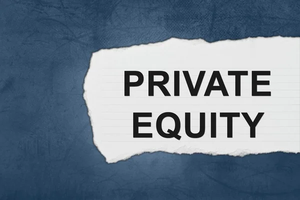 Private equity with white paper tears