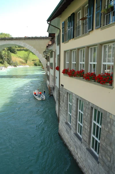 Buildings at Aare river in Bern, Switzerland