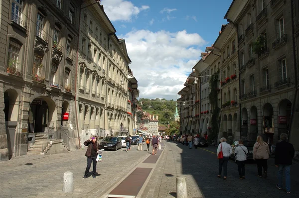 Cobbled street in Bern, Switzerland