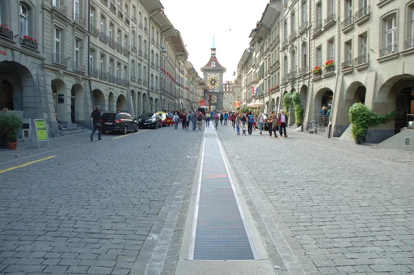 Cobbled street in Bern, Switzerland