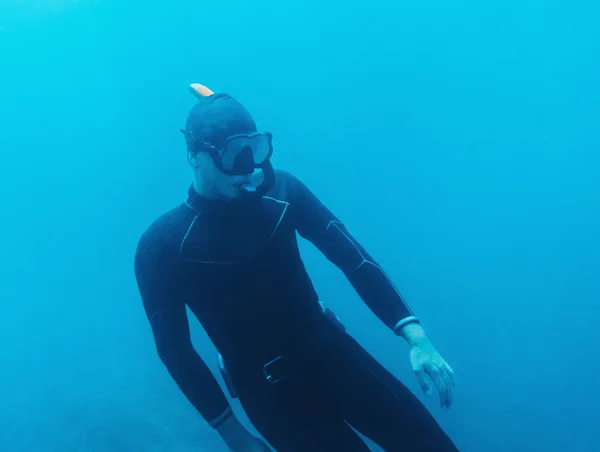 Underwater image of diver