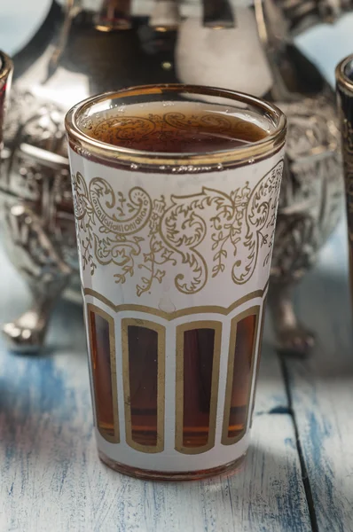Moroccan tea glasses of colors