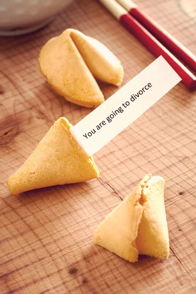 Misfortune Cookie with Divorce Message