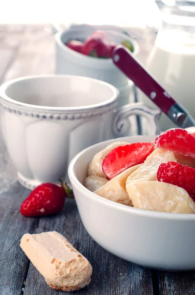 Ukrainian traditional lazy dumplings with cottage cheese.