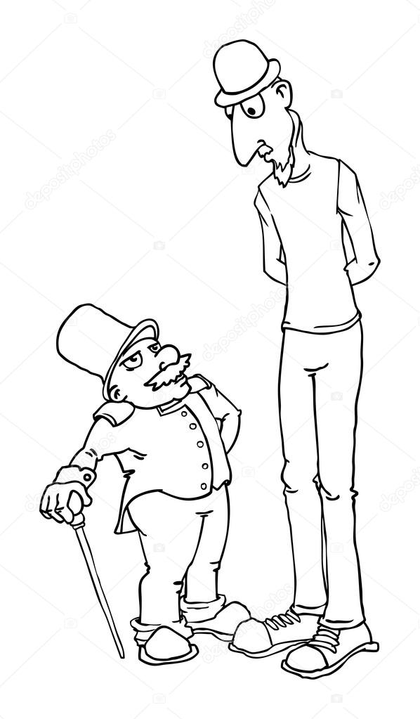 Tall Short Coloring Pages
