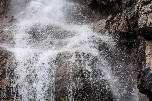 Waterfall rocks spray