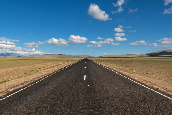 Road steppe mountains asphalt