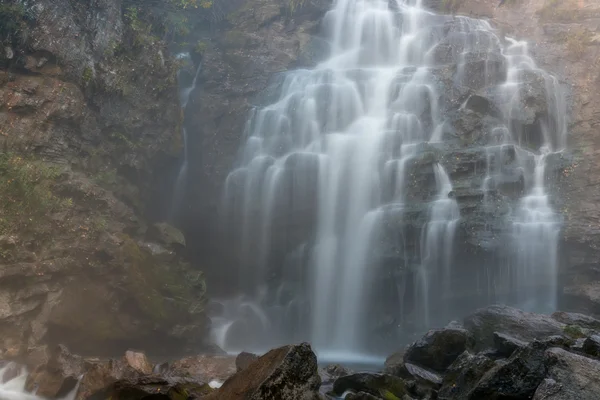 Waterfall rock lake