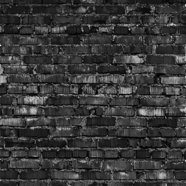 Brick wall, black relief texture with shadow