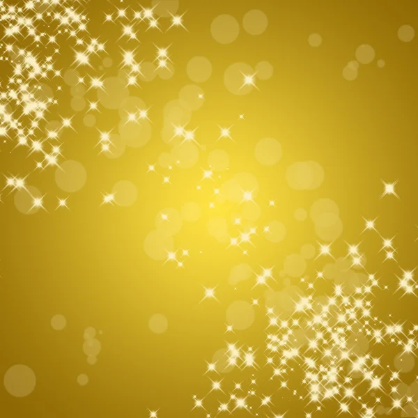 Abstract twinkled christmas golden background with stars
