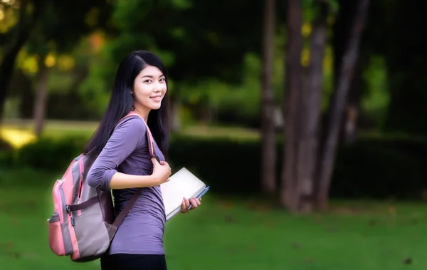 Asian woman college student