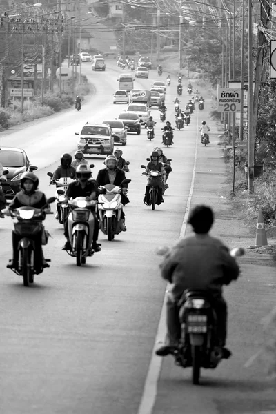 Busy traffic on street in Phuket