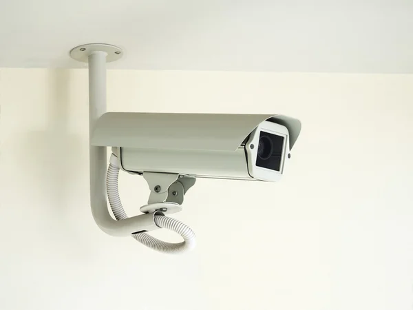 Cctv camera installed on ceiling in indoor security system