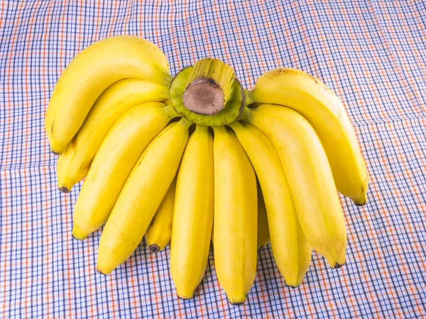 Ripe banana on cloth