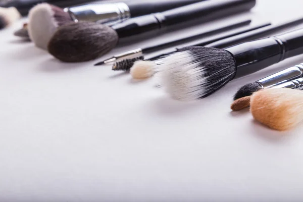 Tools make-up artist. Brushes for makeup