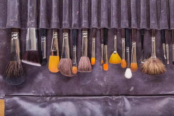 Tools make-up artist. Brushes for makeup