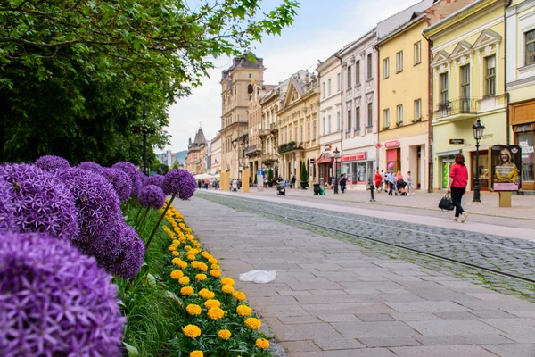KOSICE, SLOVAKIA - MAY 20: the historic city center on MAY 20, 2