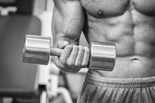 Man working out with weights