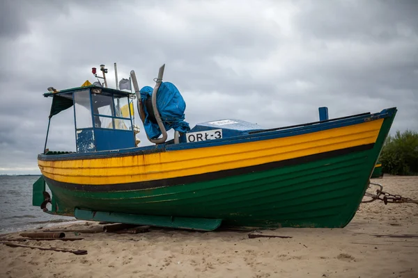 Fishing boat on the shore