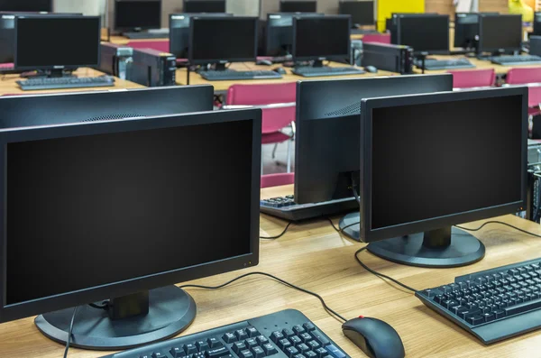 Rows of computers in Computer Lab