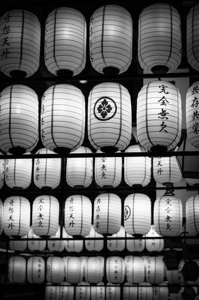 Many row of Japanese lanterns