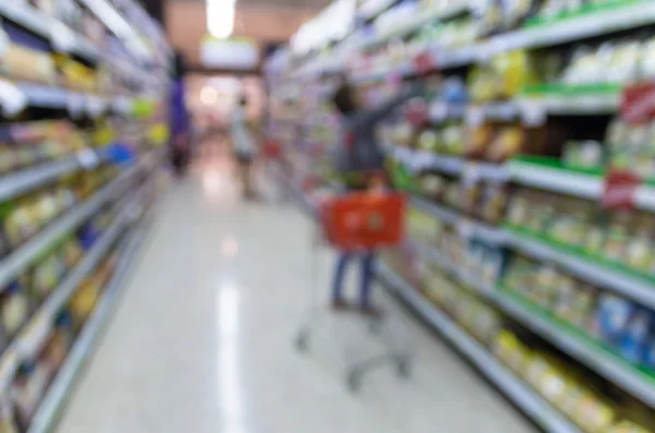 Abstract blurred photo of store