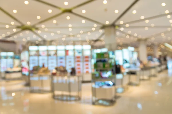 Cosmetics store blur with bokeh background