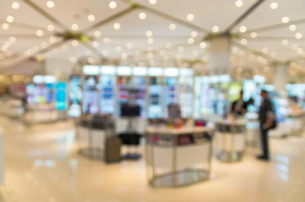 Cosmetics store blur with bokeh background