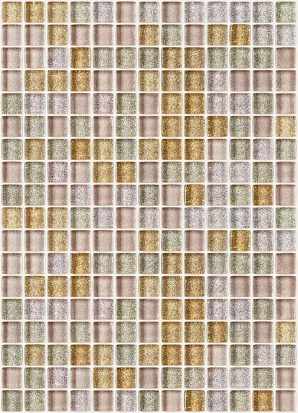 Tile mosaic square decorated with glitter golden texture background