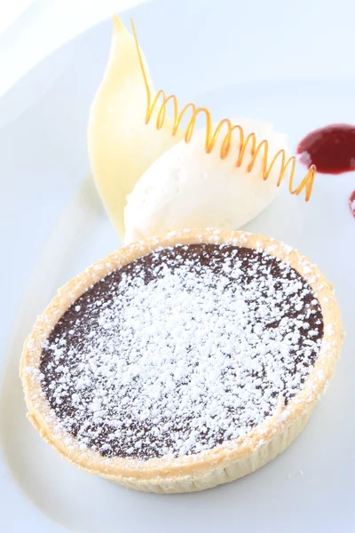 Chocolate tart dessert