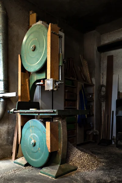 Old Band Saw in Carpentry workshop