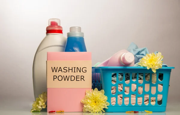 Washing powder and towels