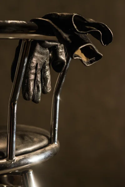 Bar chair with gloves