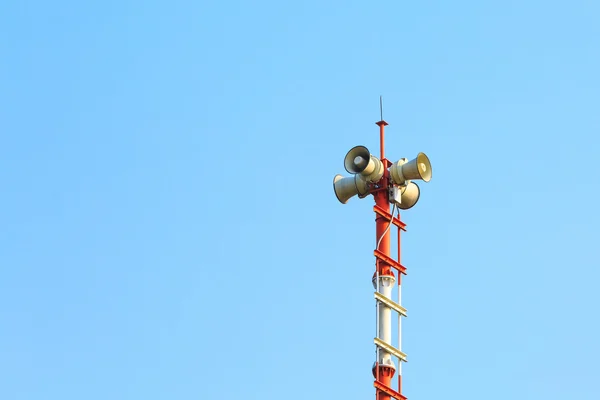 Tower signal warning speaker