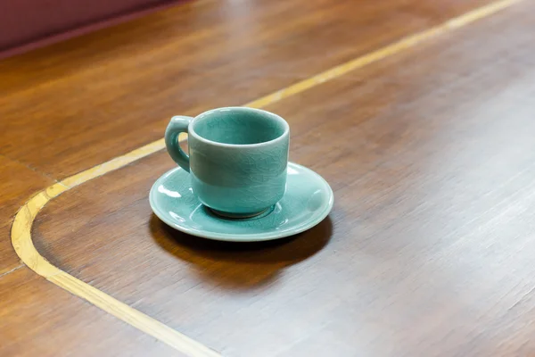 Empty tea cup in meeting room