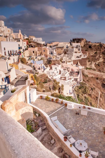 Typical greek buildings on Santorini