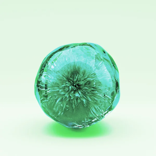 Green glass or crystal ball