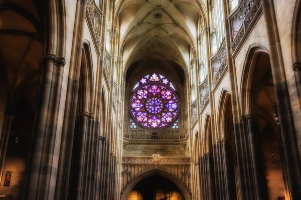 Rosette decal of St. Vitus Cathedral in Prague