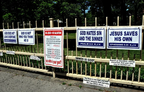 New York City: Religious Signs on Jamaica Avenue